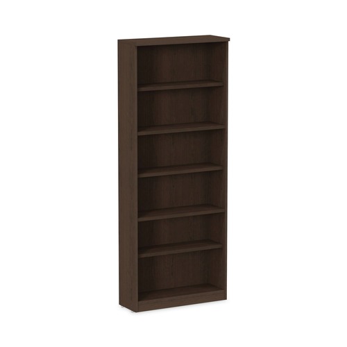 Office Filing Cabinets & Shelves | Alera ALEVA638232ES Valencia Series 6-Shelf 31-3/4 in. x 14 in. x 80-1/4 in. Bookcase - Espresso image number 0