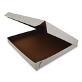 Food Trays, Containers, and Lids | SCT SCH 1450 16 in. x 16 in. x 1.88 in. Paper Lock-Corner Pizza Boxes - White (100/Carton) image number 1