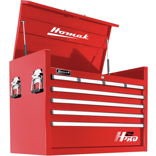 Tool Chests | Homak RD02036081 36 in. H2Pro Series 8 Drawer Top Chest (Red) image number 0