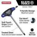 Hex Keys | Klein Tools JTH6M5BE Journeyman 6 in. x 5 mm T-Handle Ball-End Hex Key image number 1