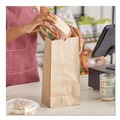 Storage Accessories | Ross & Wallace Paper Products 100305500PK/BL 5.25 in. x 3.38 in. x 10.94 in. #5 Size Grocery Paper Bags - Kraft (500/Bundle) image number 3