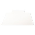 Office Jansan | Deflecto CM17233 45 in. x 53 in. Wide Lipped ExecuMat All Day Use Chair Mat for High Pile Carpet - Clear image number 3