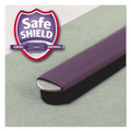 File Folders | Smead 26820 3 in. Expansion End Tab Pressboard Classification Folder with 8 SafeSHIELD Fasteners - Letter Size/Gray-Green (10/Box) image number 5