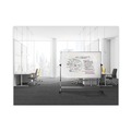  | MasterVision RQR0221 Silver Easy Clean 36 in. x 48 in. Steel Frame Mobile Revolver Earth Dry Erase Board - White/Silver image number 3