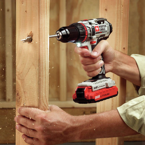 Porter Cable 20V MAX Lithium Ion High Performance 1 2 in. Cordless Drill Driver Kit