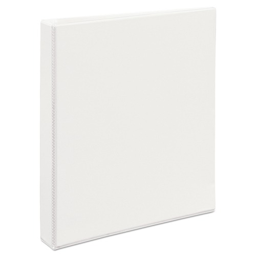 Office Jansan | Avery 09301 3 EZD Rings 1 in. Capacity 11 in. x 8.5 in. Durable View Binder with DuraHinge - White image number 0