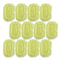 Mops | Rubbermaid Commercial FGJ15100YL00 12 in. x 5 in. Trapper Looped-End Dust Mop Head - Yellow (12/Carton) image number 0