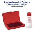 Office Jansan | Carter's 21071 4.25 in. x 2.75 in. Pre-Inked Felt Stamp Pad - Red image number 2