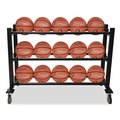 Utility Carts | Champion Sports BKCART 16 in. x 50.75 in. x 34.75 in. 220 lb Capacity Deluxe Heavy-Duty Basketball Cart - Black image number 4