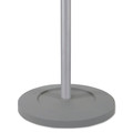  | Alba PMWAVE 18.88w x 14d x 68.5h Wavy Six Hangers/Two Knobs/Four Hooks Coat Tree - Silver/Wood image number 3