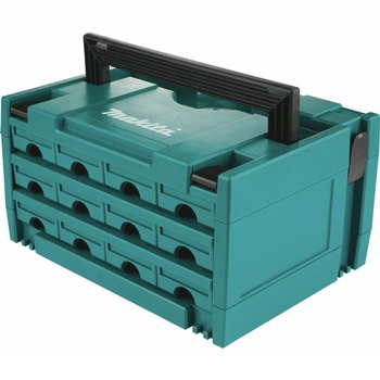 Makita P-84327 MAKPAC 12 Drawers 8-1/2 in. x 15-1/2 in. x 11-5/8 in. Interlocking Case
