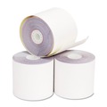 Office Jansan | PM Company 9225 Impact Printing 2.25 in. x 70 ft. Carbonless Paper Rolls - White/Canary (50/Carton) image number 2
