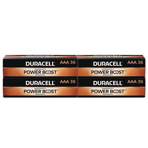 Batteries | Duracell MN24P36CT Power Boost CopperTop Alkaline AAA Batteries (144/Carton) image number 0