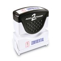 Office Jansan | ACCUSTAMP2 035536 1.63 in. x 0.5 in. CONFIDENTIAL Pre-Inked Shutter Stamp - Red/Blue image number 0