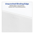 Office Jansan | Avery 01052 11 x 8.5 Avery Style Preprinted Legal Exhibit Side 10-Tab Index Dividers - White (25/Pack) image number 2