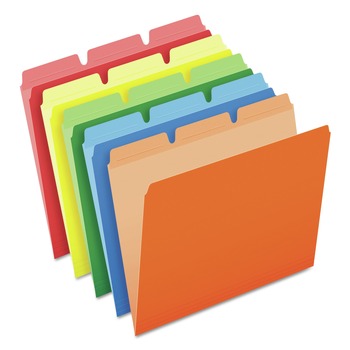 Pendaflex Ready-Tab 1/3-Cut Assorted Tabs Reinforced Letter File Folders - Assorted File Folder Colors (50/Pack)