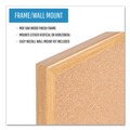 Office Jansan | MasterVision MC070014231 Value Cork 24 in. x 36 in. Bulletin Board - Brown Surface/Oak Frame image number 7