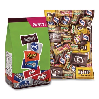 Green Rabbit 810050889759 30.22 oz and 62.6 oz Assortment Milk Chocolate/Mar's Chocolate Favorites (2/Carton)
