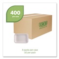 Food Trays, Containers, and Lids | Eco-Products EP-SCRC12NFA WorldView Vanguard 7 in. x 4.75 in. x 1 in. 12 oz. Sugarcane Fiber Rectangular Container - White (400/Carton) image number 6