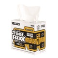 Cleaning & Disinfecting Wipes | Sellars 78200 1-Ply 8.27 x 16.5 TOOLBOX WaterWeave T700 Wipers - White (8/Carton) image number 2