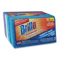Sponges & Scrubbers | Brillo 21035 Estracell 4.5 in. x 2.75 in. Scrub Sponge Variety Pack - Blue/Purple/White (8/Carton) image number 2