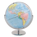  | Advantus 30502 12 in. Full-Meridian Globe wih Silver-Toned Metal Desktop Base image number 1