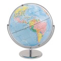 Office Jansan | Advantus 30502 12 in. Full-Meridian Globe with Blue Oceans and Silver-Toned Metal Desktop Base image number 1