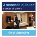 Paper Towel Holders | Tork 552538 PeakServe Continuous 14.44 x 3.97 x 19.3 Hand Towel Dispenser - Black image number 6