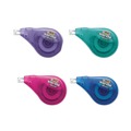 Office Jansan | BIC WOTAPP418 Wite-Out EZ Correct 0.17 in. x 400 in. Non-Refillable Correction Tape - Randomly Assorted Applicator Colors (4/Pack) image number 1
