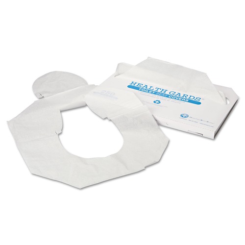 Just Launched | HOSPECO HG-1000 Health Gards Half-Fold 14.25 in. x 16.5 in. Toilet Seat Covers - White (250-Piece/Pack, 4-Pack/Carton) image number 0