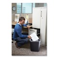 Trash Cans | Rubbermaid Commercial FG295600BLA 7 gal. Rectangular, Deskside Plastic Wastebasket - Black image number 6