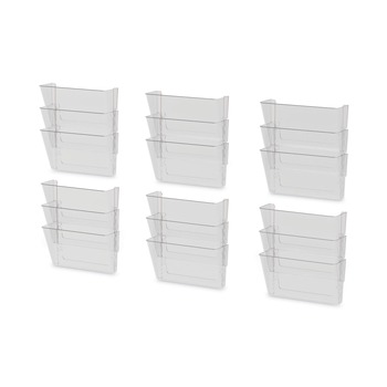 FILING AND FOLDERS | Storex 70245U06C 3-Pocket 13 in. x 14 in. Letter Wall File - Clear (3/Pack)