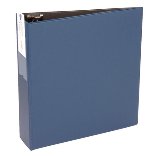 Office Jansan | Avery 04600 Economy 3 in. Capacity 11 in. x 8.5 in. 3-Ring Non-View Binder - Blue image number 0