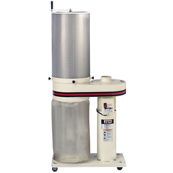JET DC-650CK 115V 11/5.5 Amp 1 HP 650 CFM Dust Collector with 2 Micron Canister Filter