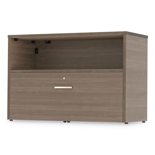  | Linea Italia LITUR604NW Urban 35.25 in. x 15.25 in. x 23.75 in., Bottom Pedestal, 36 in. Credenza - Natural Walnut image number 0