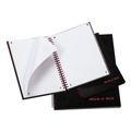 Office Jansan | Black n' Red L67000 8.25 in. x 5.88 in. 1-Subject Wide/Legal Rule Hardcover Twinwire Notebook - Black image number 1