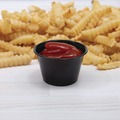 Cups and Lids | Dart P400BLK 4 oz. Polystyrene Portion Cups - Black (2500/Carton) image number 5