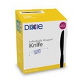 Cutlery | Dixie KM5W540 7 in. Grab'N Go Wrapped Knives - Black (540/Carton) image number 2