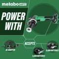 Angle Grinders | Metabo HPT G3612DVEQ6M 36V MultiVolt Brushless Lithium-Ion 4-1/2 in. Cordless Slide Switch Angle Grinder (Tool Only) image number 6