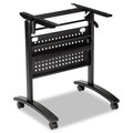 Office Jansan | Alera ALEVA734836BK Valencia 28.5 in. W x 19.75 in. D x 28.5 in. H Flip Training Table Base with Modesty Panel - Black image number 0