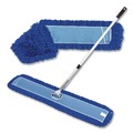 Mops | Gritt Commercial GRI17460T4PK 60 in. x 5 in. Microfiber Head 40 in. to 72 in. Silver Aluminum Handle Dust Mop with Telescopic Handle - Blue (4/Kit) image number 9
