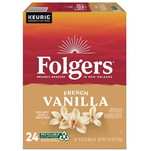 Office Jansan | Folgers 5000363991 Coffee K-Cups - French Vanilla (24/Box) image number 0
