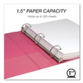 Binders & Binding Supplies | Samsill MP286576 Earth's Choice Plant-Based 11 in. x 8.5 in. 1.5 in. Capacity 3 Rings Economy Round Ring View Binders - Pink (2/Pack) image number 1