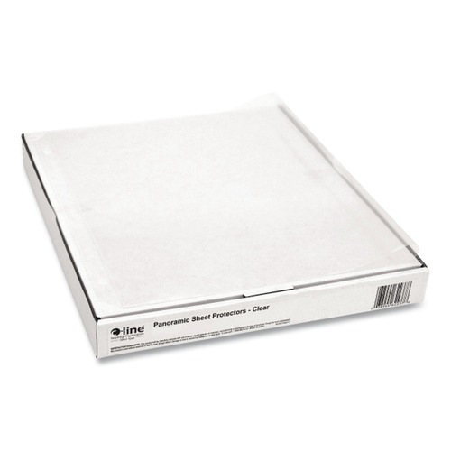 Bulk Savings Pricing 2 | C-Line 62237 3-Hole Punched (2) 8.5 in. x 11 in. and (1) 11 in. x 17 in. Inserts Heavy-Duty Panoramic Fold-Out Sheet Protectors - Clear (25/Box) image number 0
