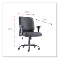  | OIF OIFBT4510 19.29 in. to 23.22 in. Seat Height Supports Up to 450 lbs. Big/Tall Swivel/Tilt Mid-Back Chair - Black image number 8