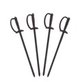 Office Jansan | AmerCareRoyal RP147BK 6 in. Plastic Sword Picks - Black (10000/Carton) image number 0