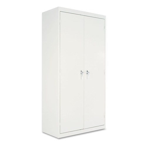 Office Filing Cabinets & Shelves | Alera CM7218LG 36 in. x 72 in. x 18 in. Assembled High Storage Cabinet with Adjustable Shelves - Light Gray image number 0