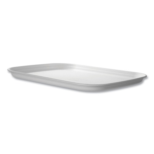 Eco-Products EP-SCTR1317 Regalia 13 in. x 17 in. x 1.3 in. Renewable Sugarcane Tray - White (100/Carton)