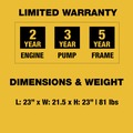 Pressure Washers | Dewalt 61110S 3400 PSI at 2.5 GPM Cold Water Gas Pressure Washer with Electric Start image number 14