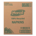 Office Jansan | Marcal 6506 11.4 in. x 12.5 in. 100% Recycled Luncheon Napkins - White (6/Carton) image number 4